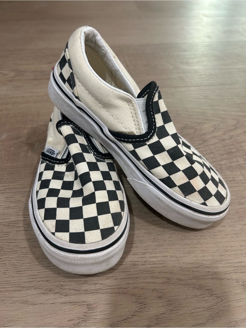 Kids Vans Classic Black & White Checkered Slip-Ons | Toddler Size 11 | NWOT